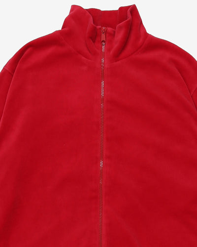 Esprit Pink / Red Velour Jacket - XL