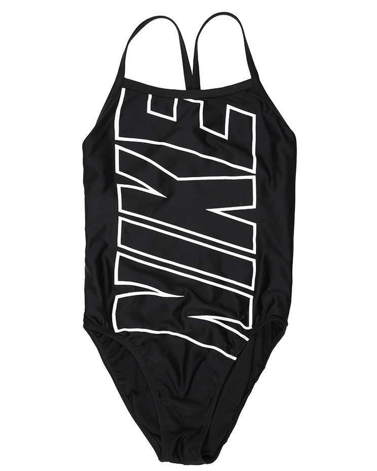 Nike Black Logo Swimsuit - M