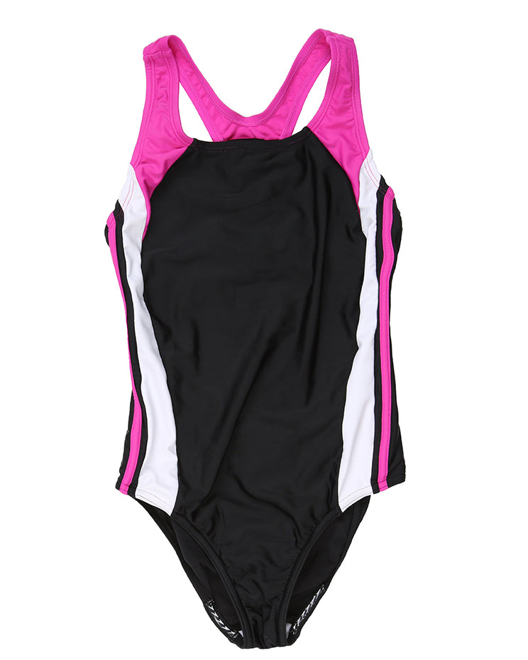Speedo Black Pink & White swimsuit - M