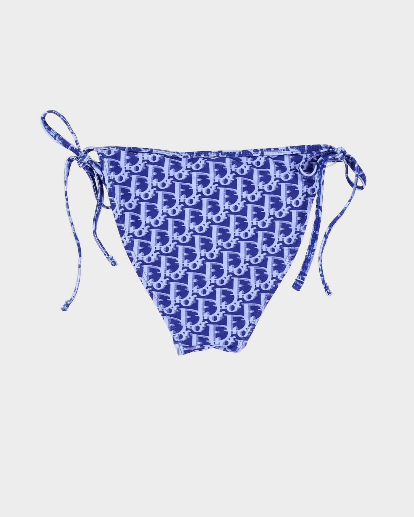 New With Tags Christian Dior Blue Logo Bikini Bottoms - S / M