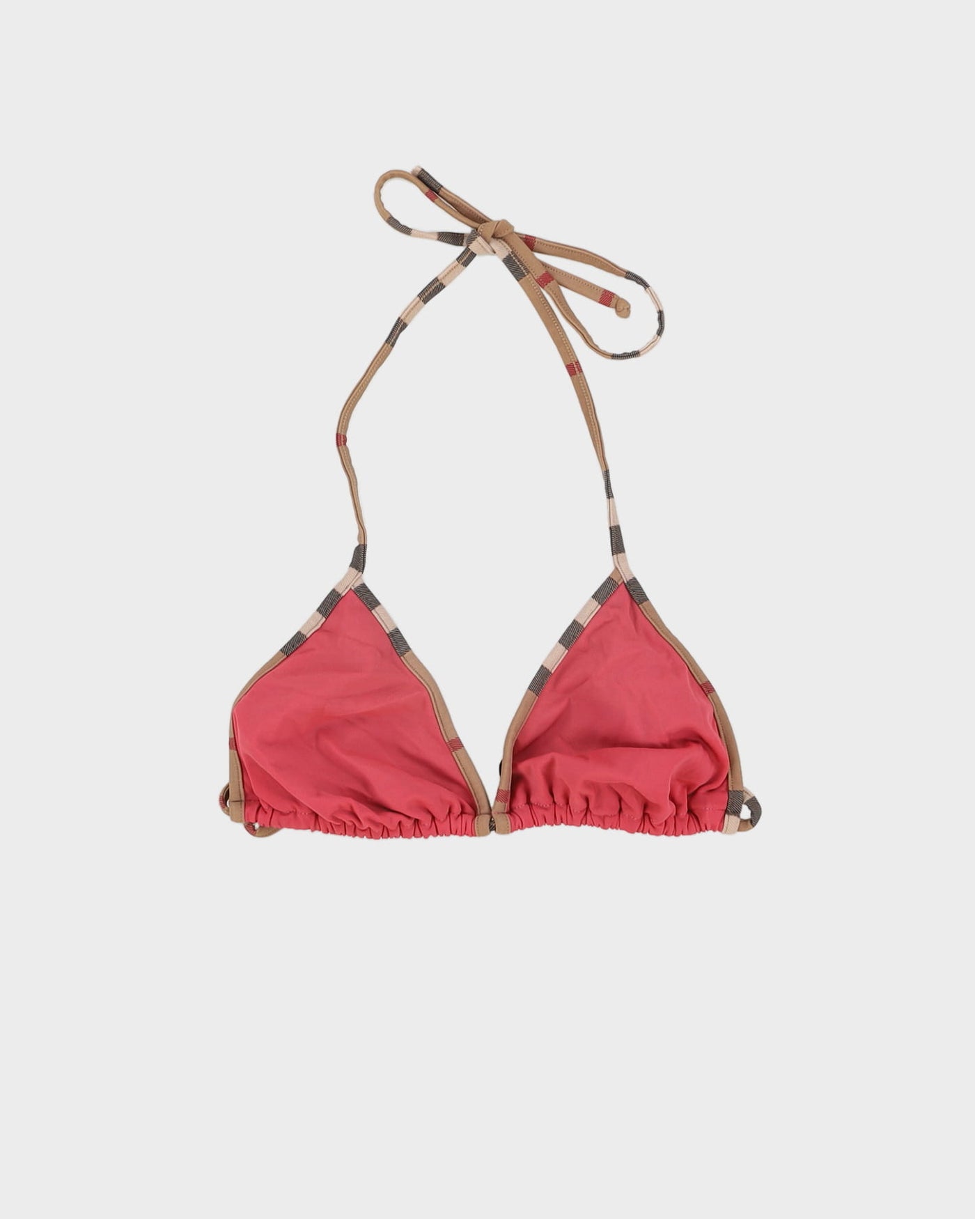 Burberry London Nova Check Bikini Top - L