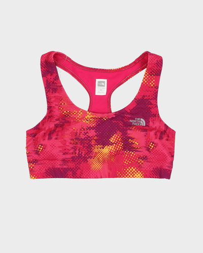 The North Face Pink Patterned Sports Bikini Top - S / M