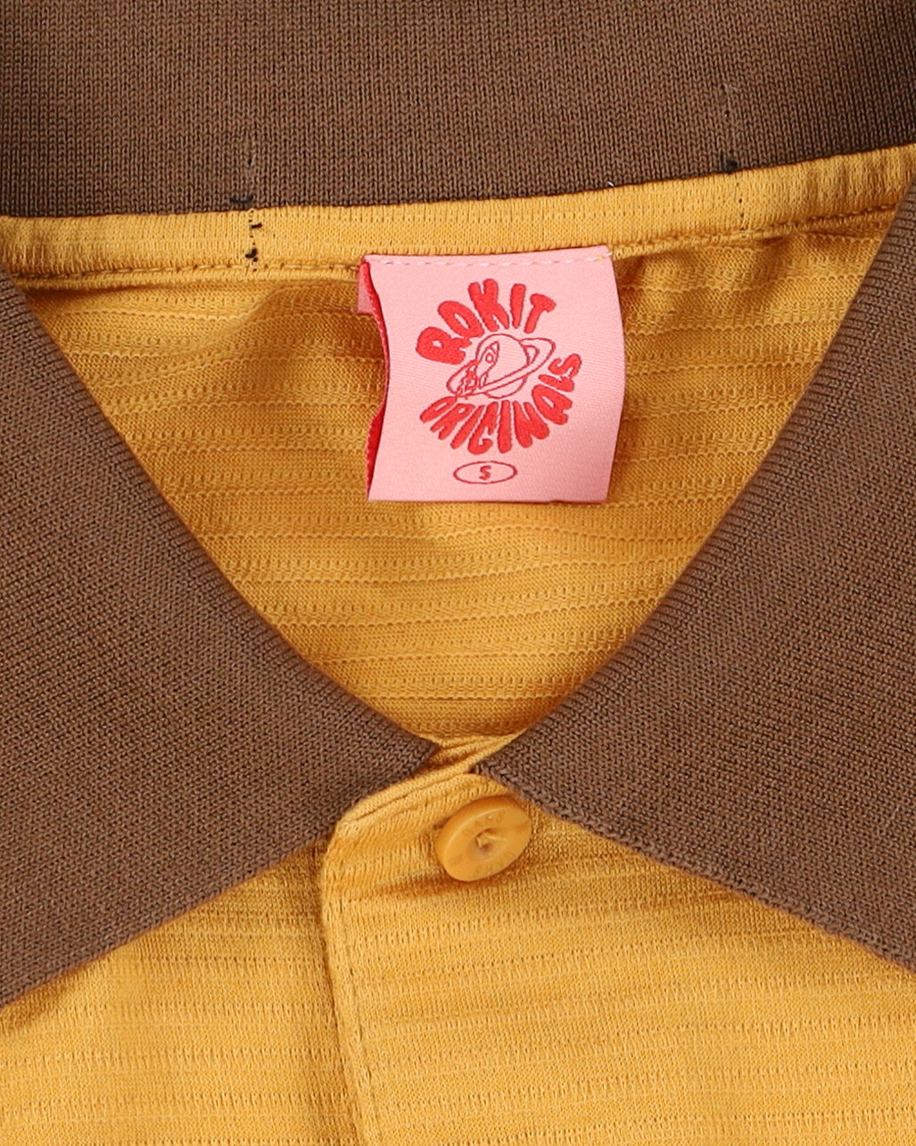 Rokit Originals Yellow Baby Polo Tee - S