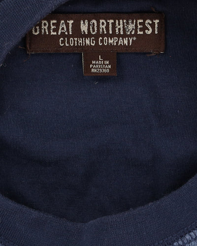 Rokit Originals Great Northwest Cropped Waffle Tee - L