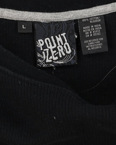 Rokit Originals Point Zero Cropped Waffle Tee - XL