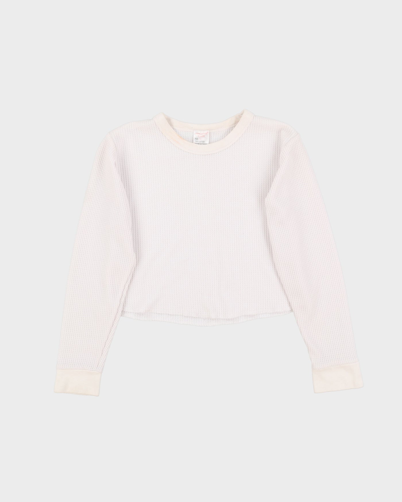 Rokit Originals Cropped Waffle Top - M