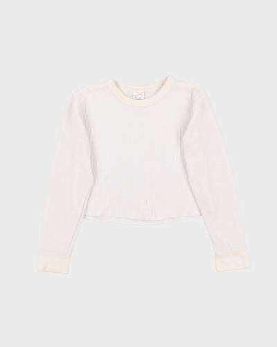 Rokit Originals Cropped Waffle Top - M