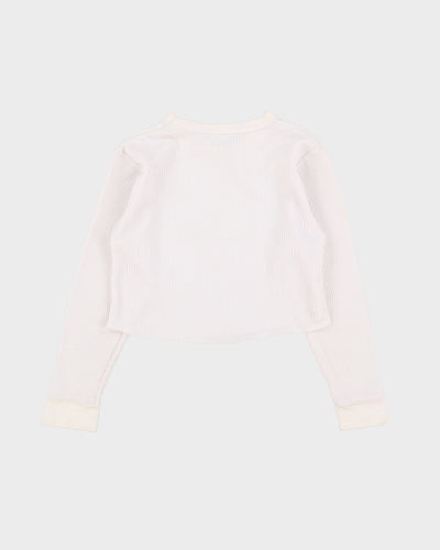 Rokit Originals Cropped Waffle Top - M