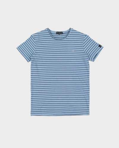 Calvin Klein Blue / Navy Striped T-Shirt - L