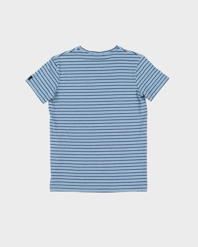 Calvin Klein Blue / Navy Striped T-Shirt - L