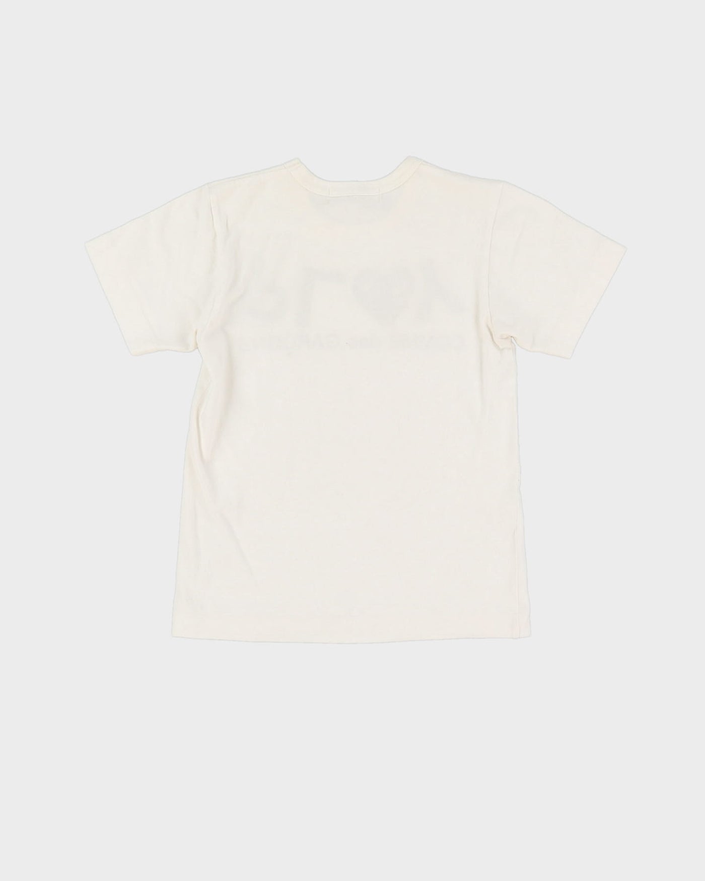 Comme Des Garcons Play White Baby Fit T-Shirt - S