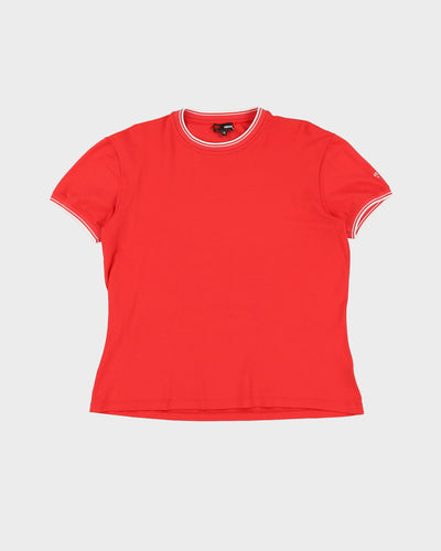 Vintage 90s Versace Sport Red Jersey T-Shirt - XL