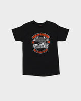 Vintage 90s Harley Davidson Old School Rules Black Baby Fit T-Shirt - L