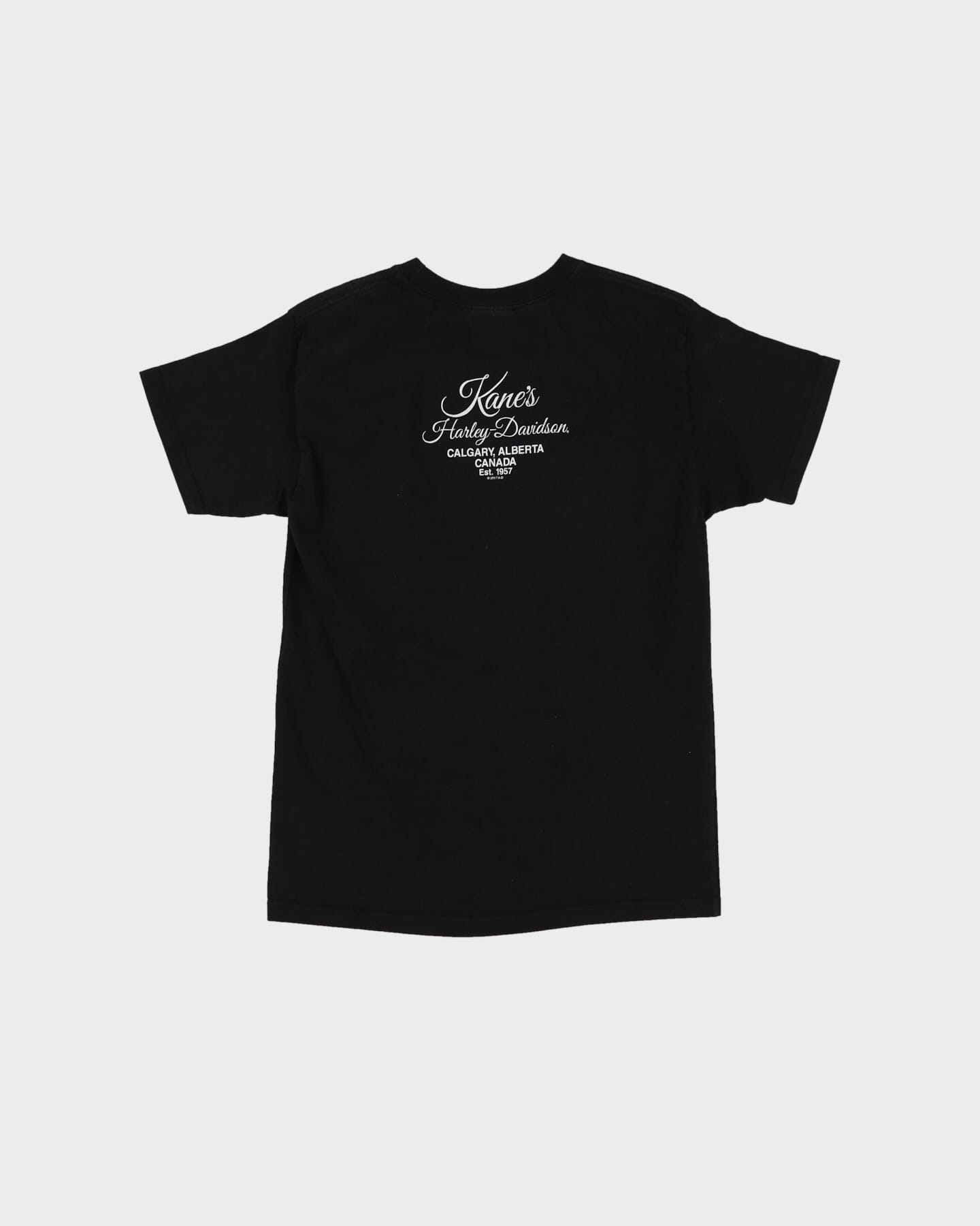 Vintage 90s Harley Davidson Old School Rules Black Baby Fit T-Shirt - L