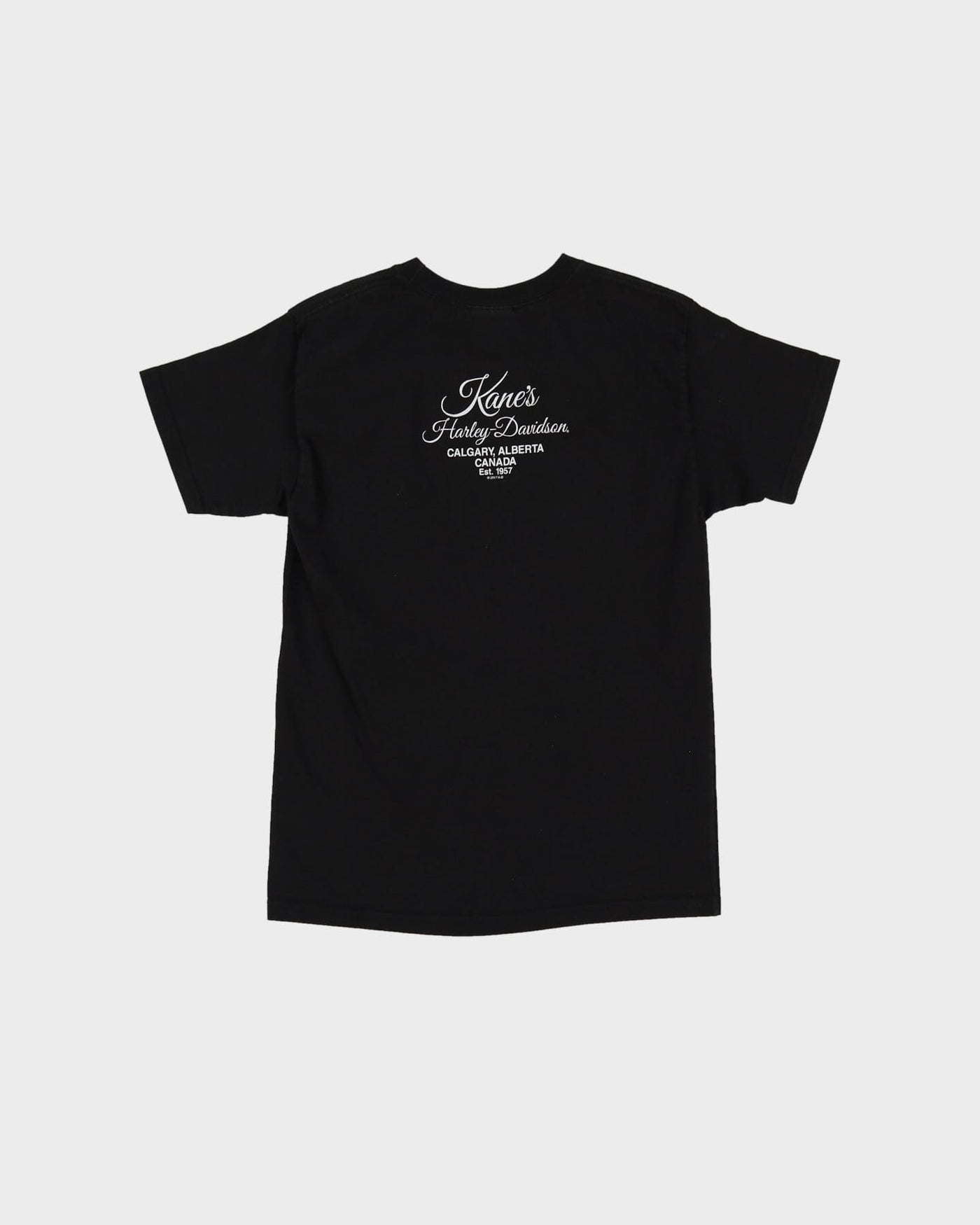 Vintage 90s Harley Davidson Old School Rules Black Baby Fit T-Shirt - L