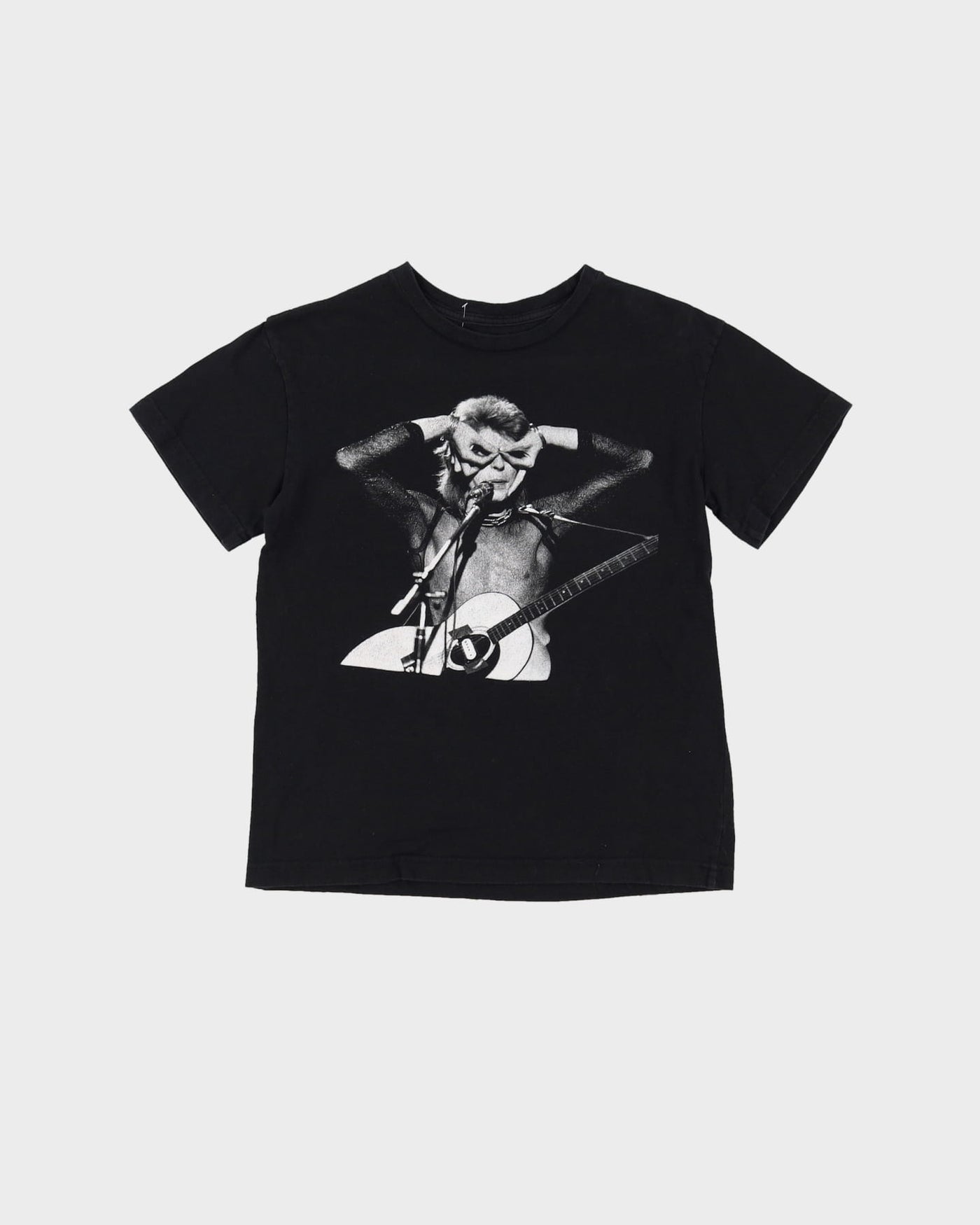 Vintage David Bowie Graphic Black Band T-Shirt - M