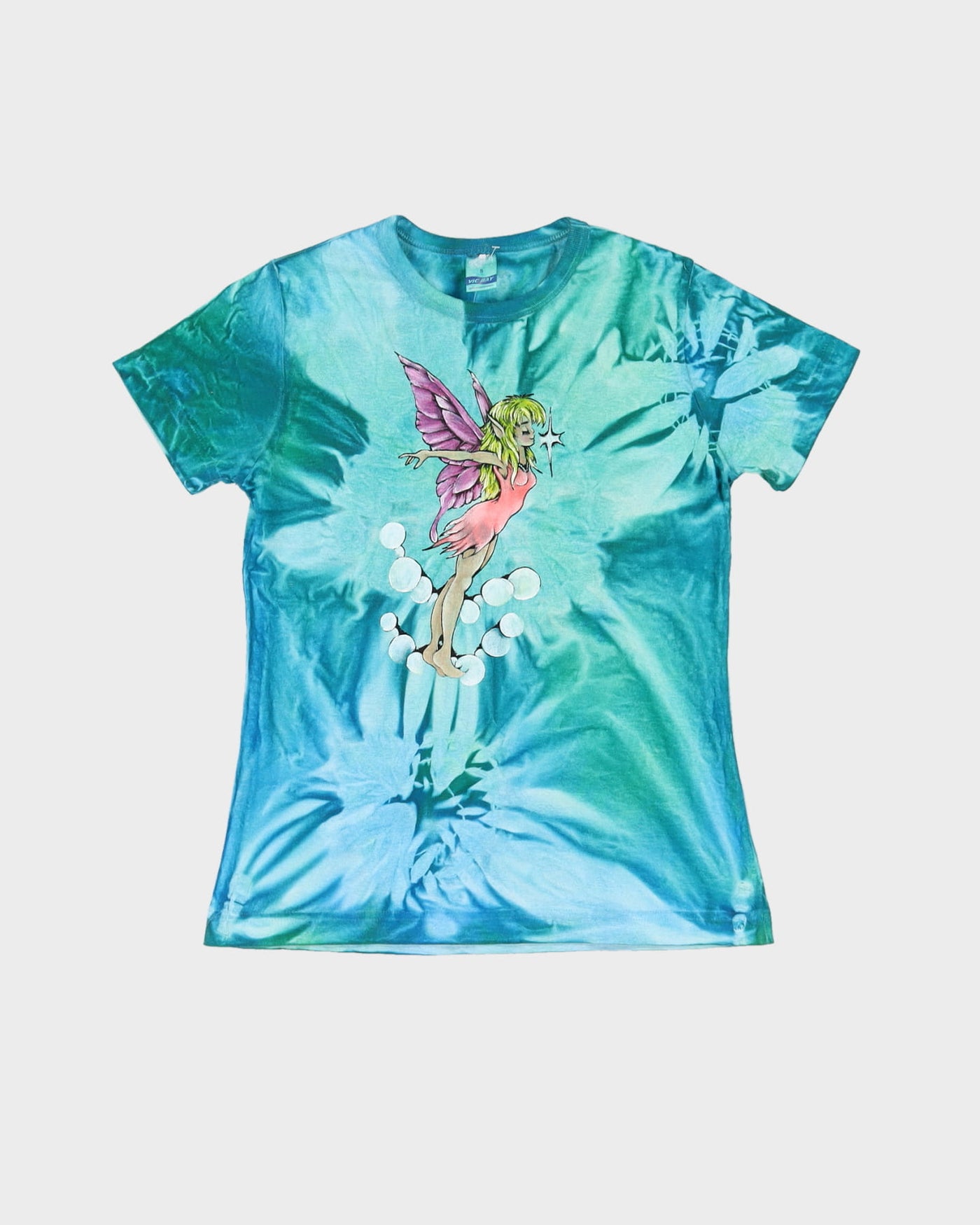 Baby Fit Pixie / Fairy Graphic Blue Tie Dye T-Shirt - S