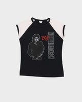 Vintage Early 90s Michael Jackson BAD Baby Fit Black / White Single Stitch Vest - XS / S