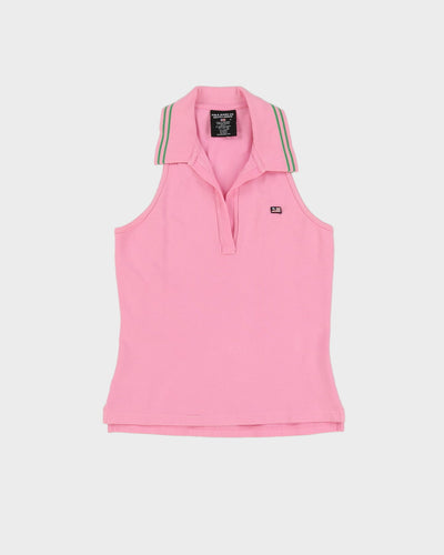 Ralph Lauren Pink Sleeveless Polo T-shirt - XS