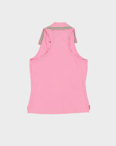 Ralph Lauren Pink Sleeveless Polo T-shirt - XS