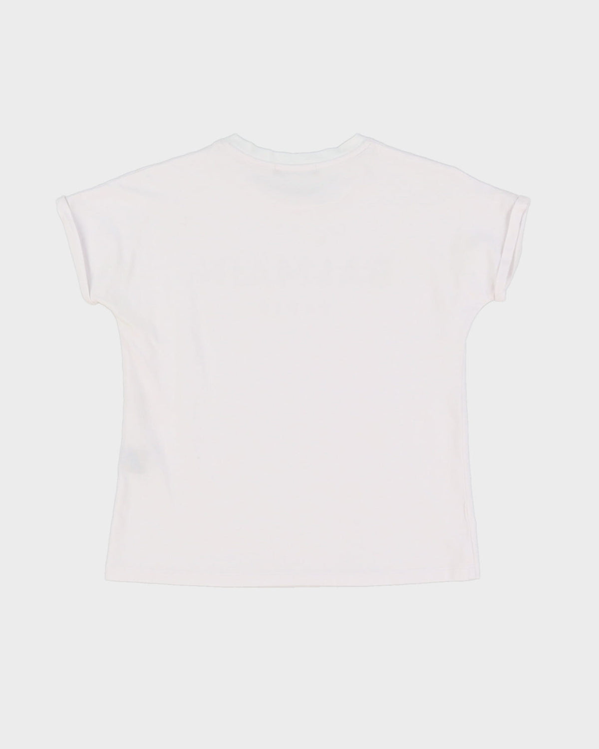 Balmain Y2K Style Baby Fit White T-Shirt - S