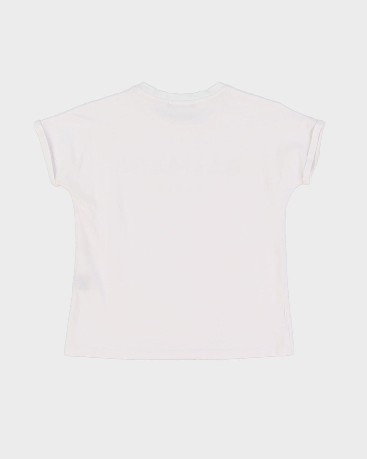 Balmain Y2K Style Baby Fit White T-Shirt - S