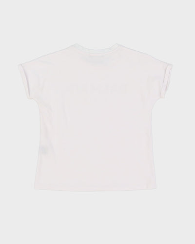 Balmain Y2K Style Baby Fit White T-Shirt - S