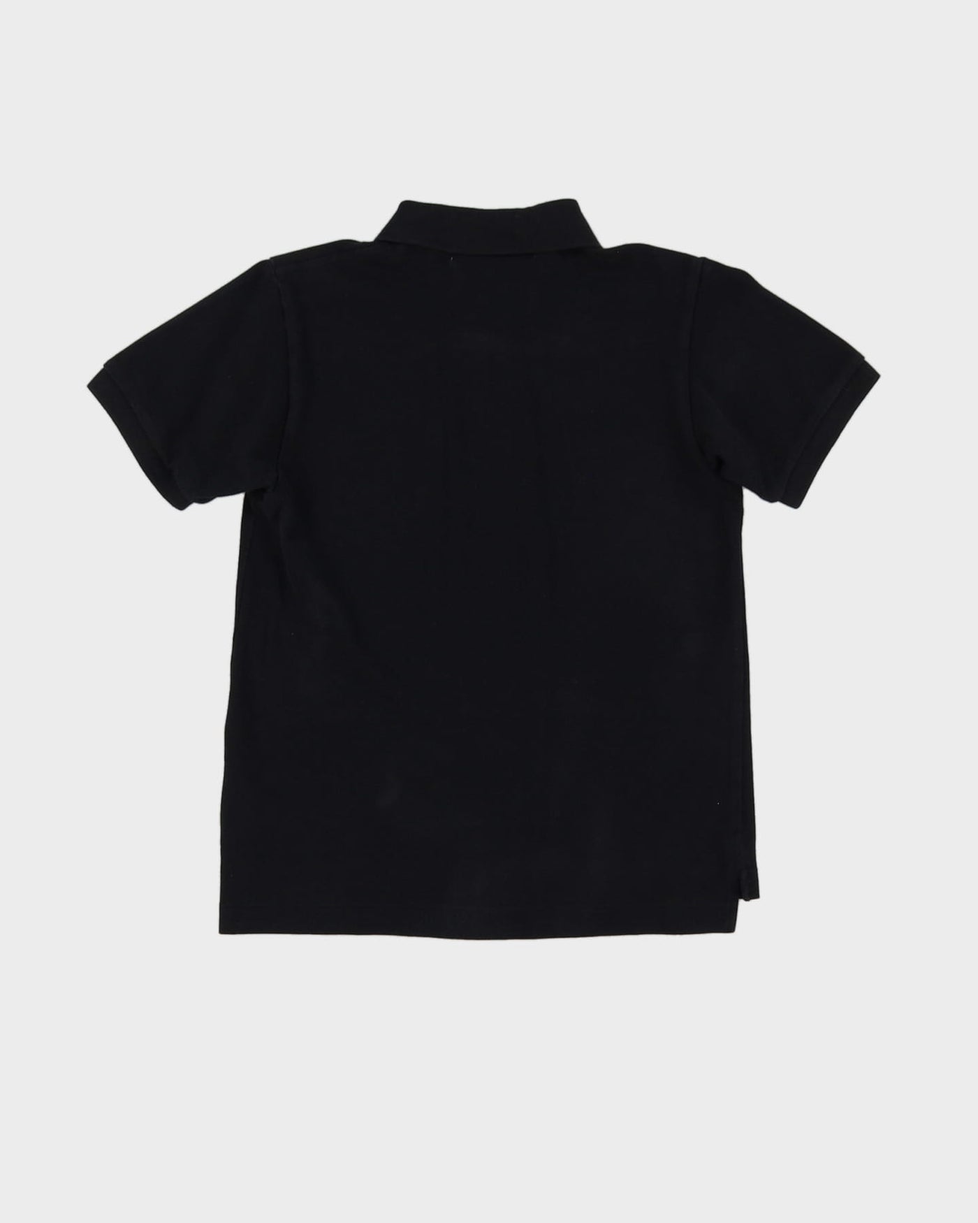 Comme Des Garcons Play Black Baby Fit Black Polo Shirt - S