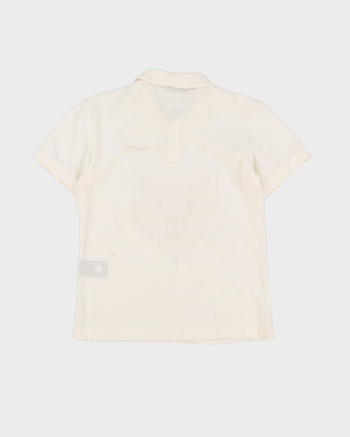 Kenzo Lion Logo White Polo Shirt - L