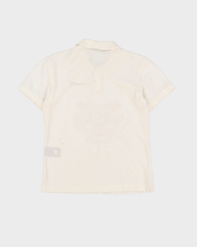 Kenzo Lion Logo White Polo Shirt - L