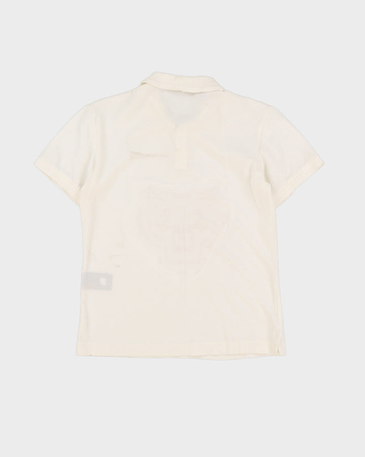Kenzo Lion Logo White Polo Shirt - L