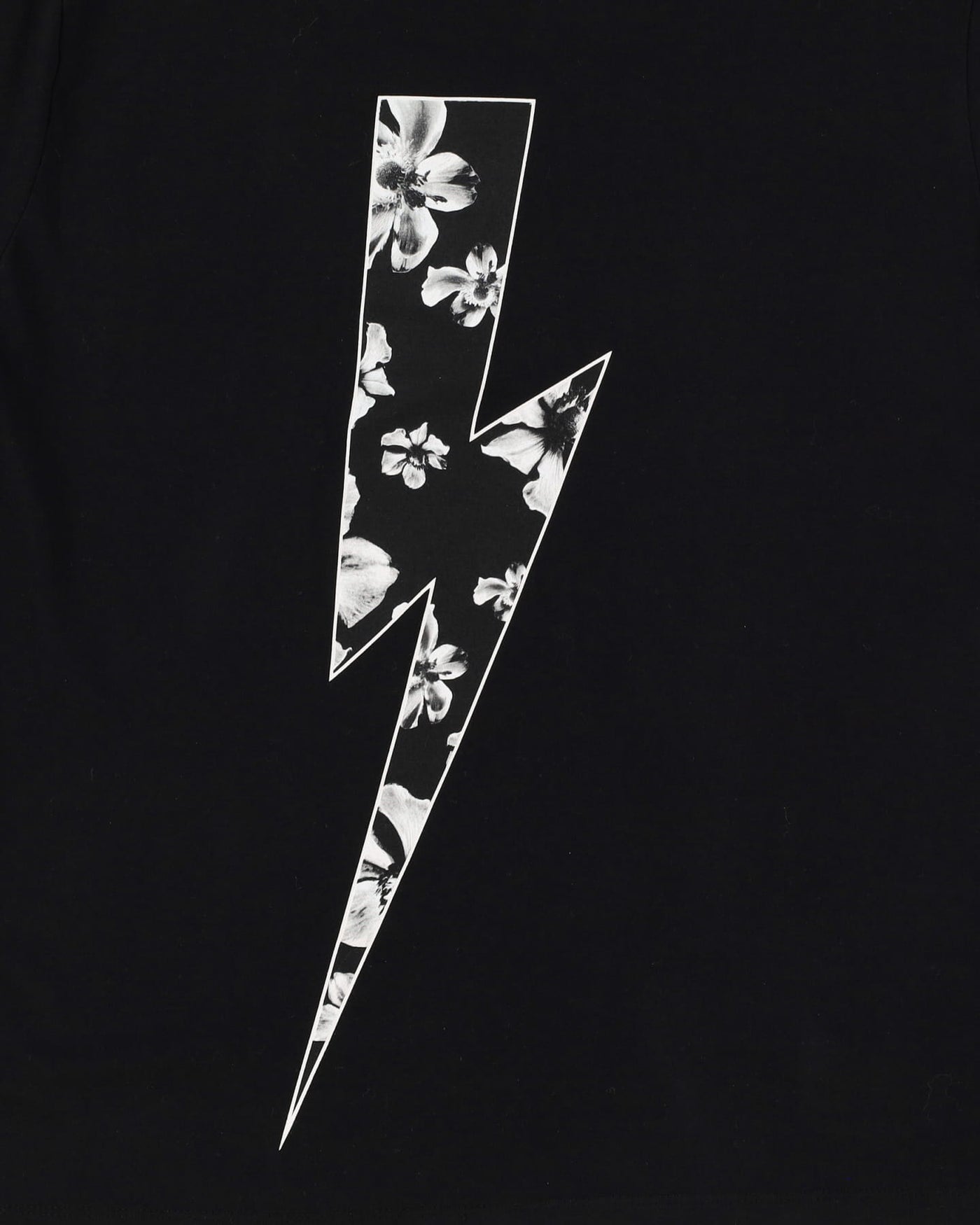 Neil Barrett Black Lightning Bolt T-Shirt - XL