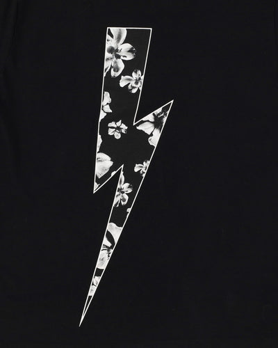 Neil Barrett Black Lightning Bolt T-Shirt - XL