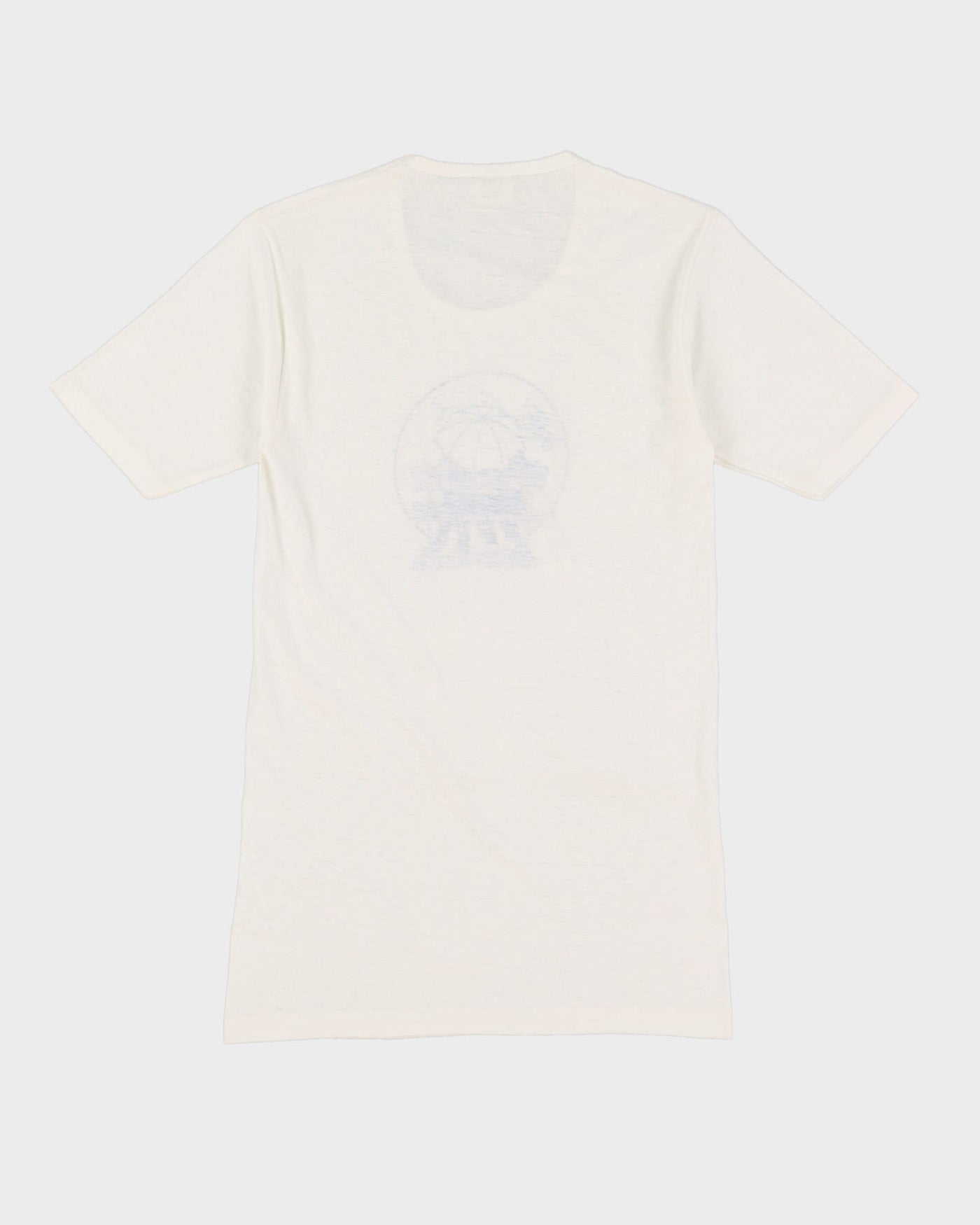 Vintage 70s Wrangler Print White Single Stitch Graphic T-Shirt - S