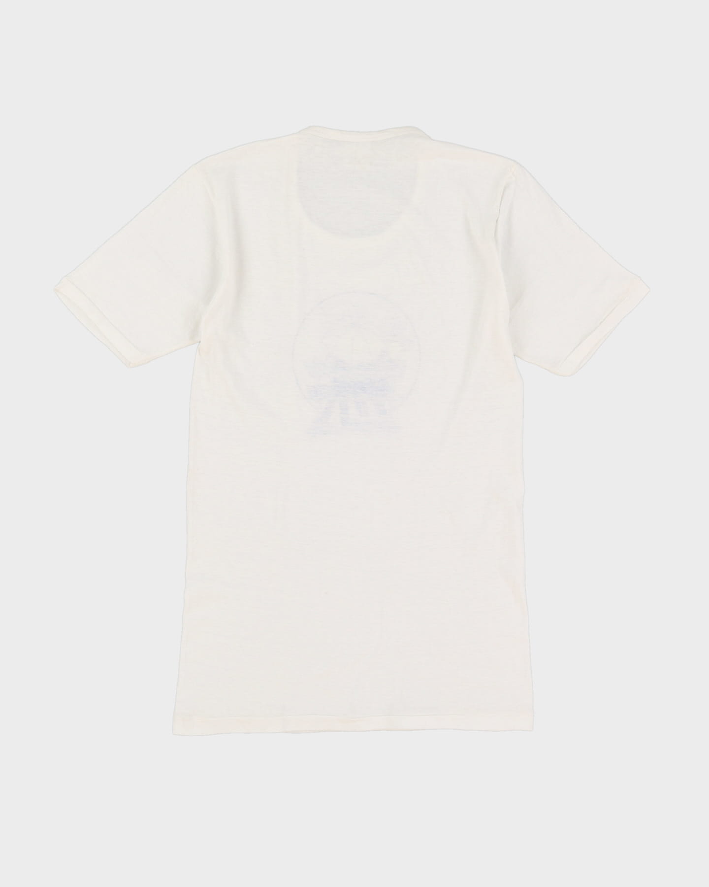Vintage 70s Wrangler Print White Single Stitch Graphic T-Shirt - S