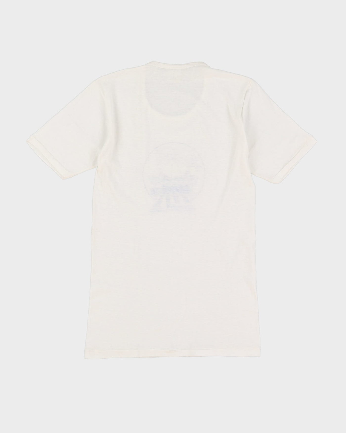 Vintage 70s Wrangler Print White Single Stitch Graphic T-Shirt - S