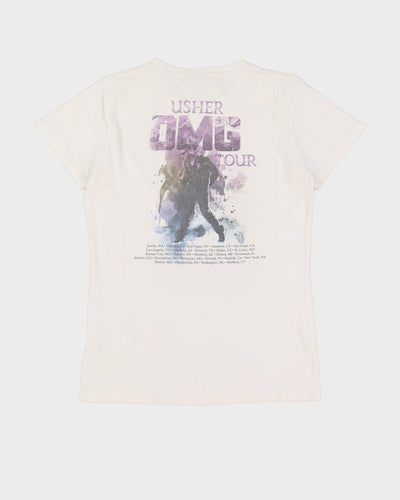 Usher White Graphic Baby Fit Band T-Shirt - XL