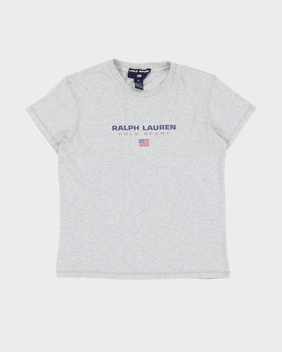 Vintage 90s Polo Sport Ralph Lauren Grey T-Shirt - S
