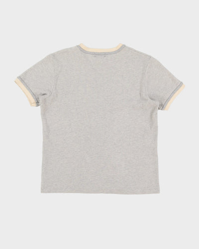 Vintage 90s Polo Jeans Co. Grey Waffle T-Shirt - L
