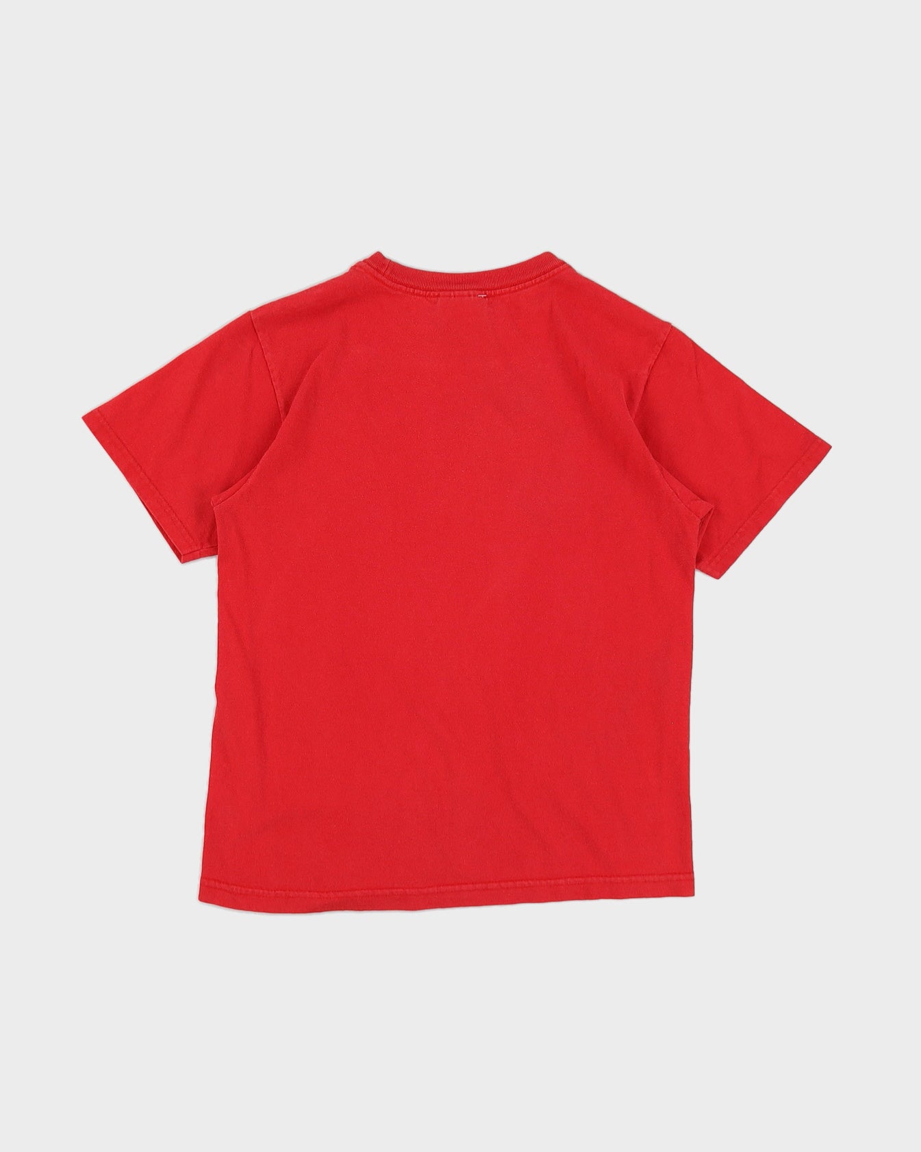 00s Y2K Nike With Big Logo Red T-Shirt - M