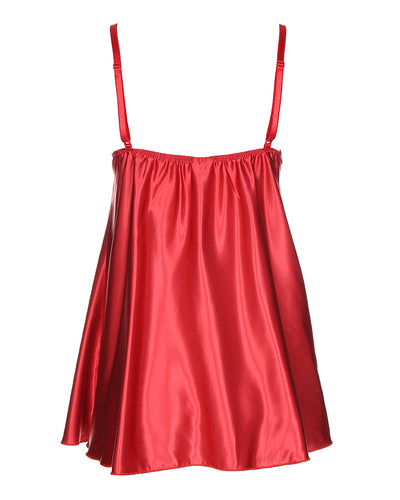 Y2K Red With Lace Detail Sleeveless Camisole Top - S