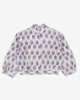 1950's patterned blouse - M