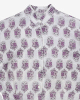 1950's patterned blouse - M