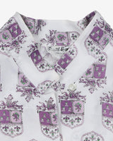 1950's patterned blouse - M