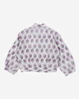 1950's patterned blouse - M
