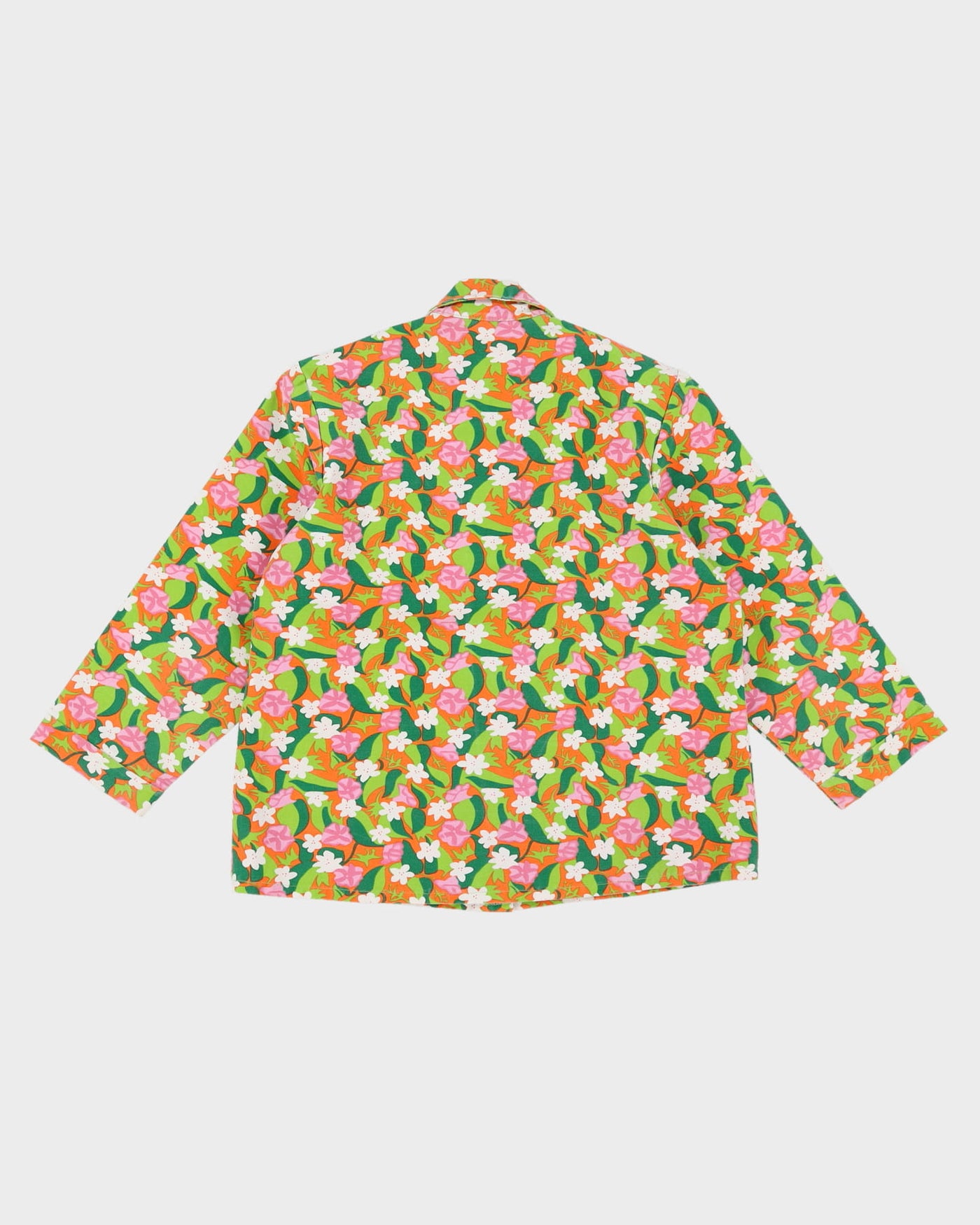 1960s floral jacket / blouse - S / M