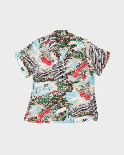 Hawaiian style blouse - M