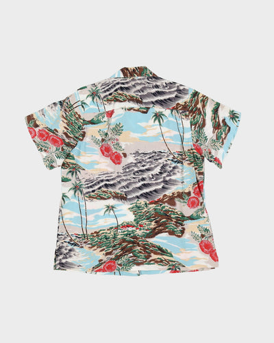 Hawaiian style blouse - M