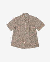 Tena Rose Pink Paisley Patterned Button Up Blouse - M