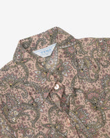 Tena Rose Pink Paisley Patterned Button Up Blouse - M